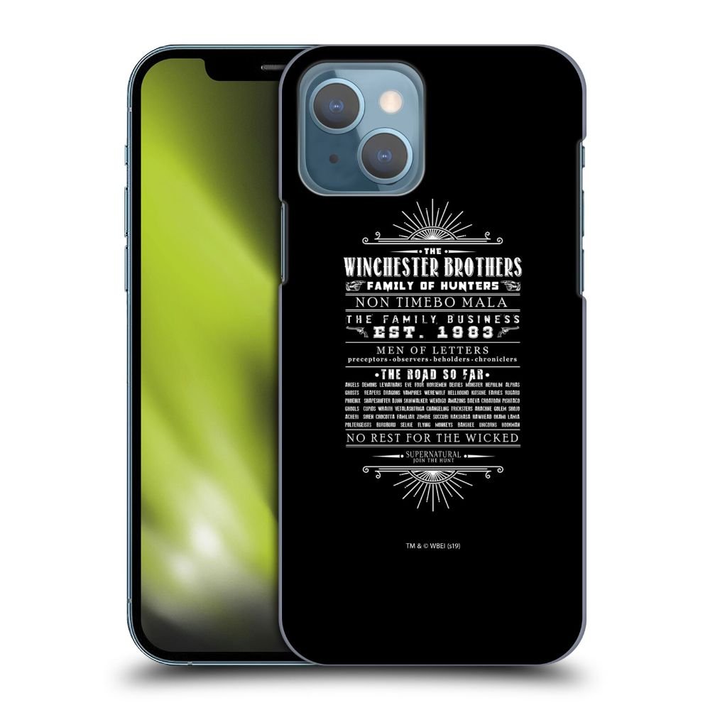 SUPERNATURAL スーパーナチュラル (放送 20周年 ) - Winchester Brothers ハード case / Apple iPhoneケース - PGS